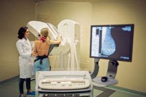 Mammogram for breast cancer screening